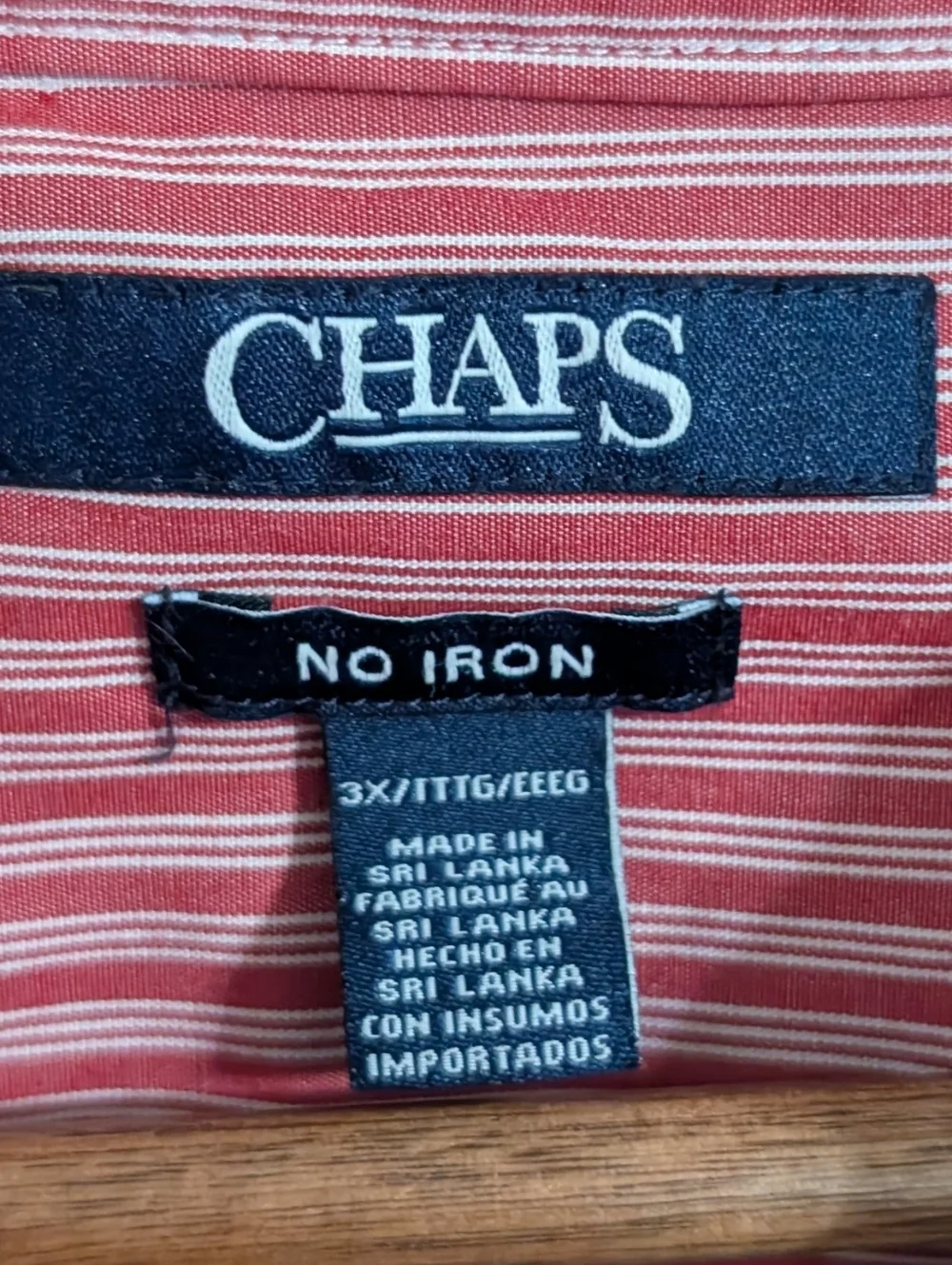 Chaps No Iron Womens Top Paisley Blue Button Long Sleeve Plus Size 3X - Picture 2 of 4